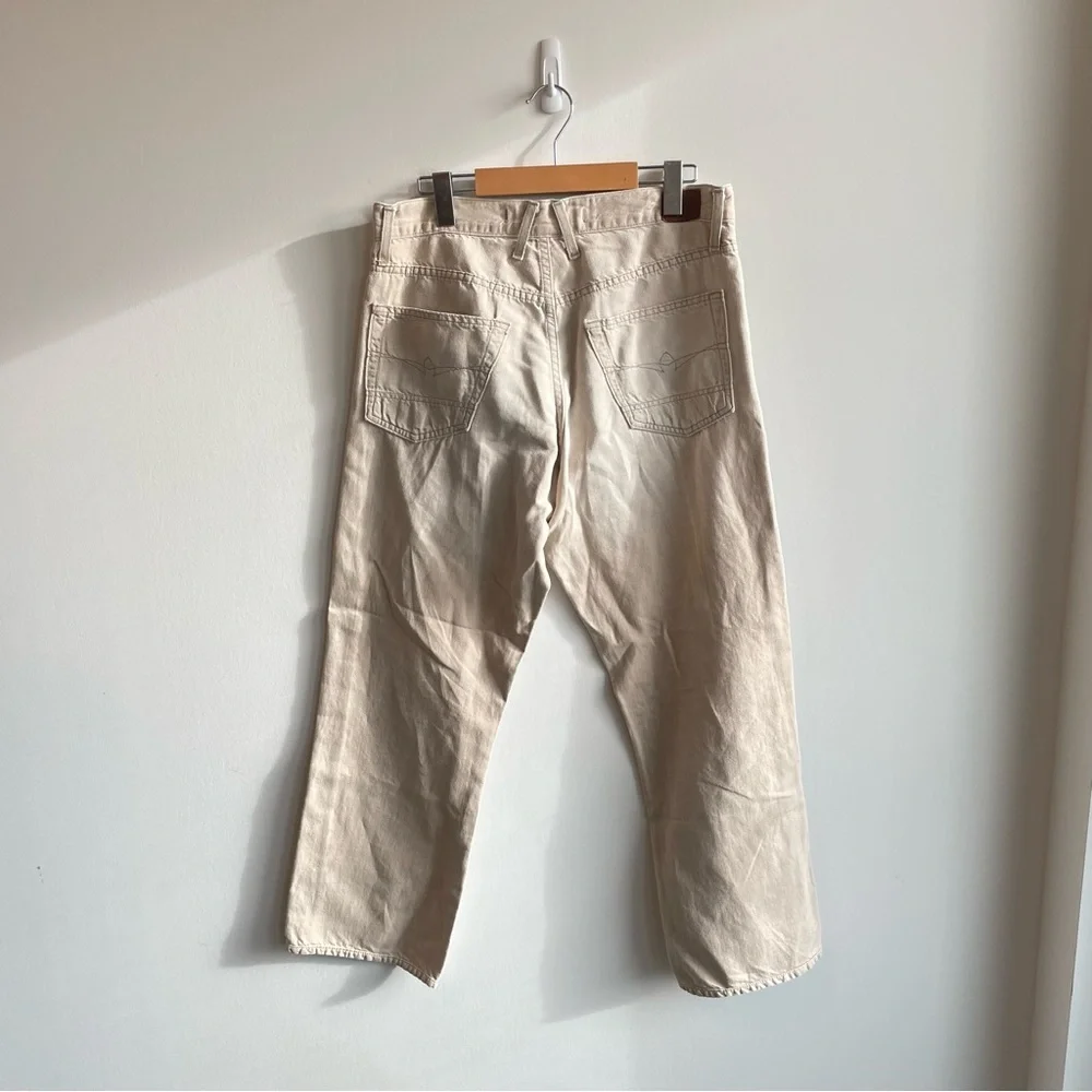Avage Denim Beige Waterman Jeans Size 32 - Picture 4 of 12